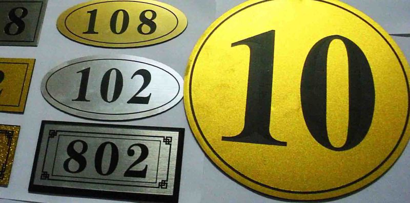 Number Directional Signage System as Advertising Signages