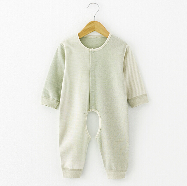 Organic Cotton Baby Striped Romper