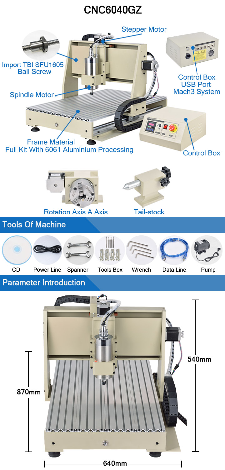 CNC Milling Machine CNC Stone Router Machine