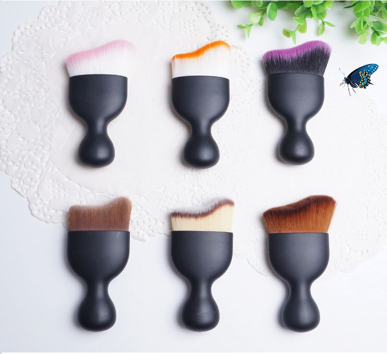 Single Wave Contouring Face Foundation Makeup Brush