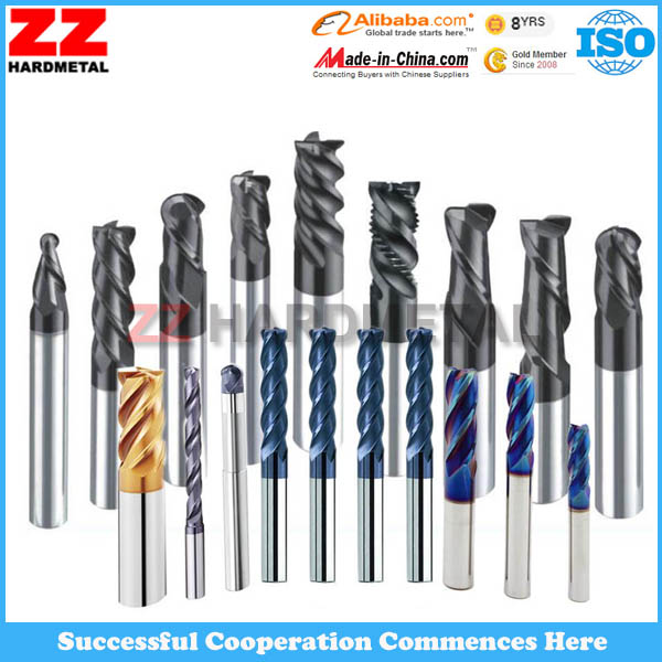 Tungsten Carbide Four Flute End Mill for Precision Hole Machining