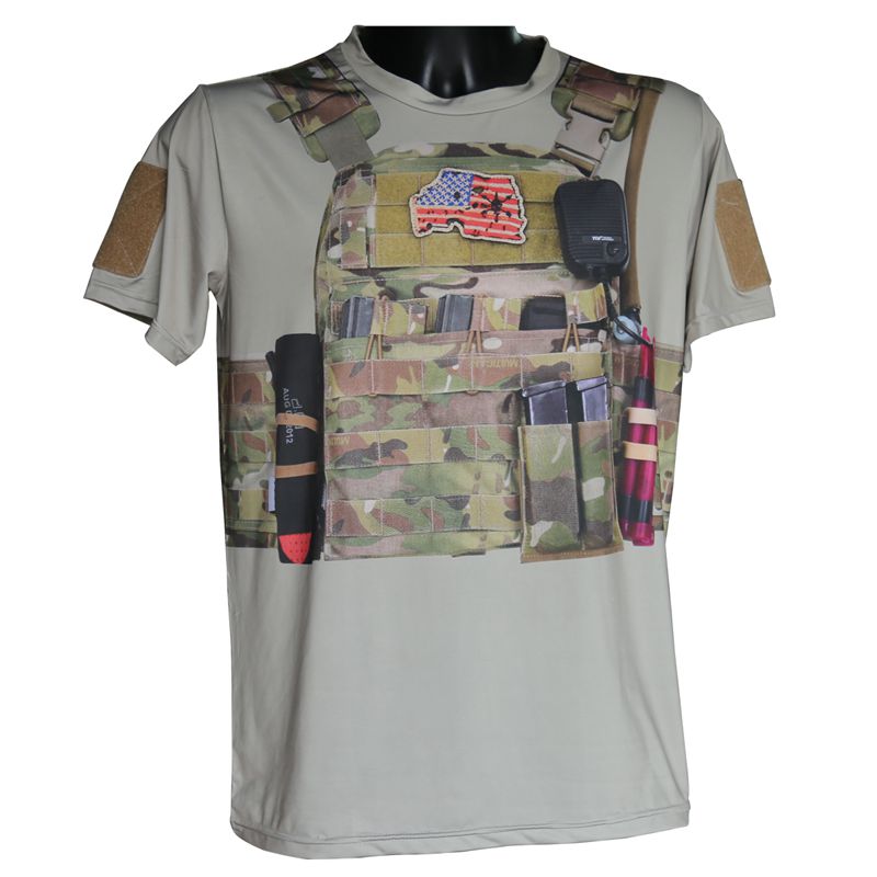 Tactical Outdoor Sports T-Shirt Military Kryptek Camo T-Shirt Fashion New Issue