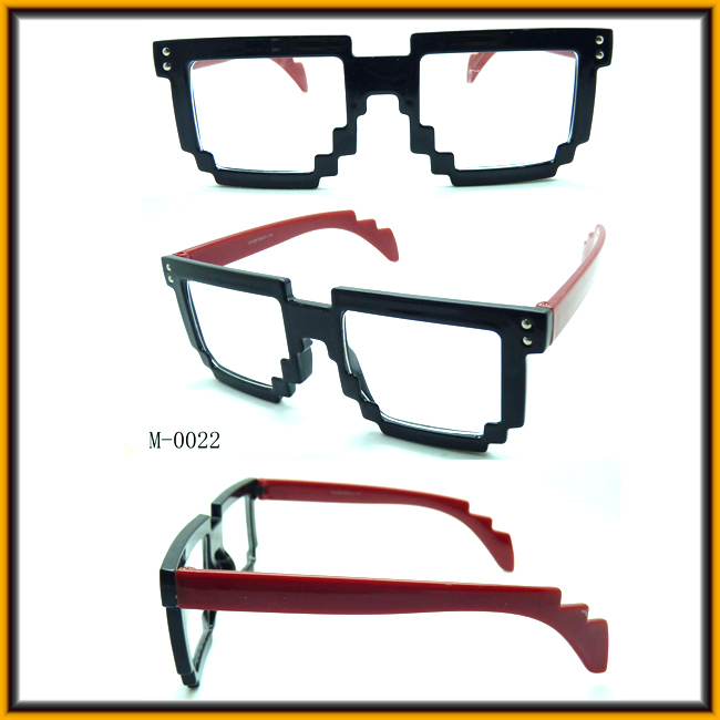 Classic Party Cheap Colored Glasses with Big PC Frame M0022