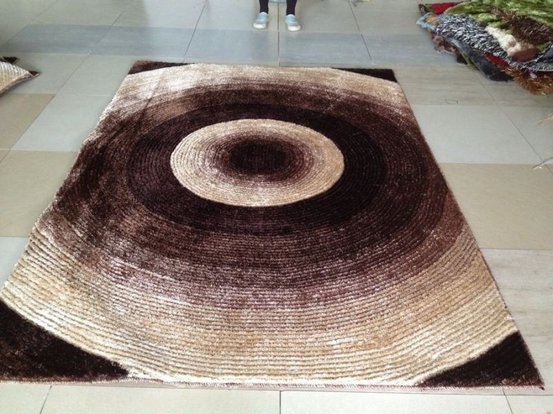 Polyester Modern Shaggy Carpets with Gradient Colors