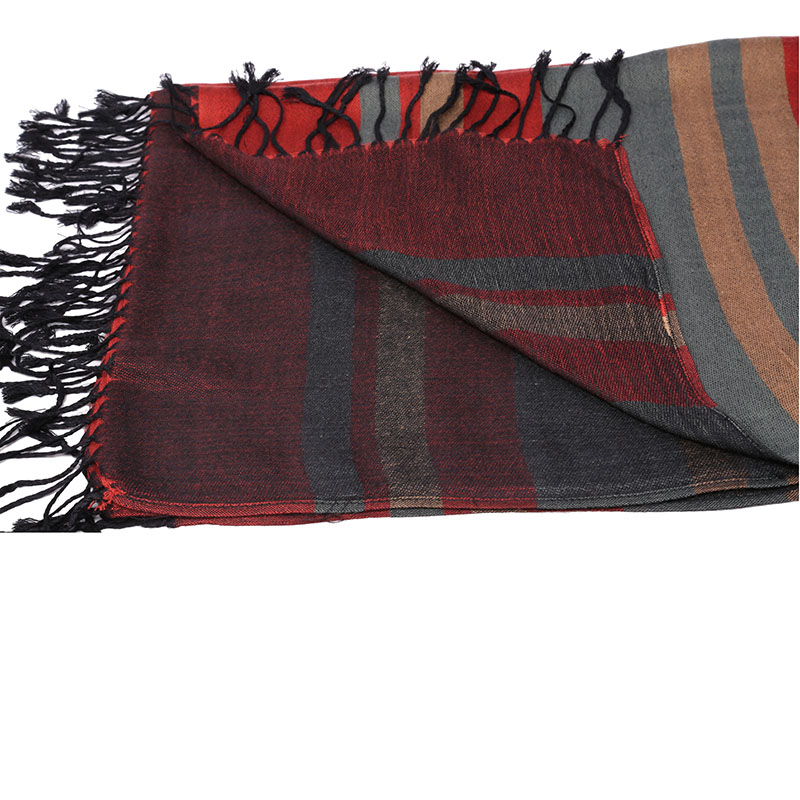 Fashion Scarf Soft Stripe Pashmina Scarves for Women