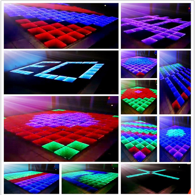 Chinese Innovative 3D Mirror Time Tunnel LED Dance Floor