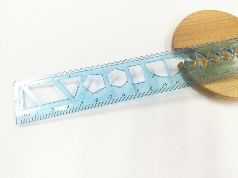 Shape Plastic Ruler for Office and School Stationery Use