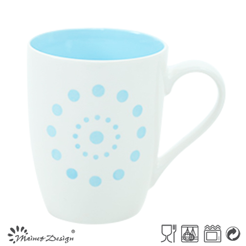 Outside White Inside Color Glaze 11oz Milk Mug