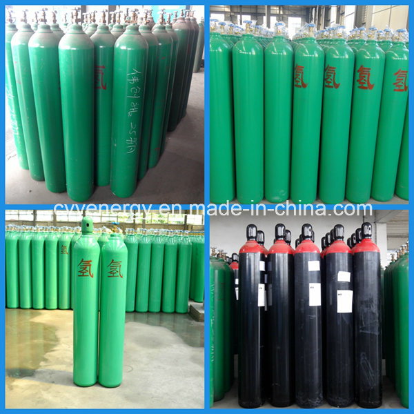 Nitrogen Oxygen Lar CNG Acetylene CO2 Hydrogeen Nitrogen Lar CNG Acetylene Hydrogen 150bar/200bar High Pressure Seamless Steel Gas Cylinder