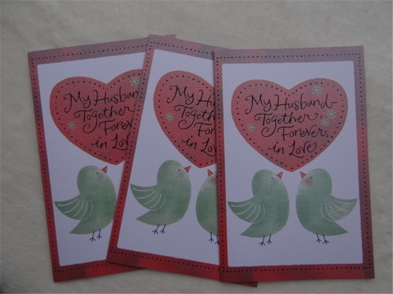 Handmade Decorated Greeting Card / Wholesale Christmas Greeting Card with Envelop