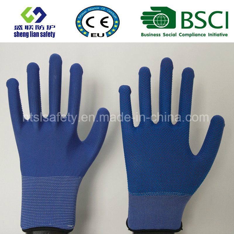 PVC Dots Work Safety Polyester Gloves