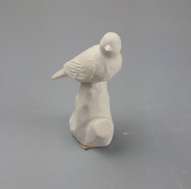 Garden Decoration White Ceramic Bird Craft