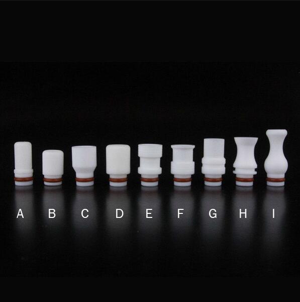 510 Teflon Drip Tips Wide Bore Drip Tips Mouthpiece Fit EGO Vaporizer Atomizers Tanks Plastic Ce4 Rda Electronic Cigarette Clearomizer