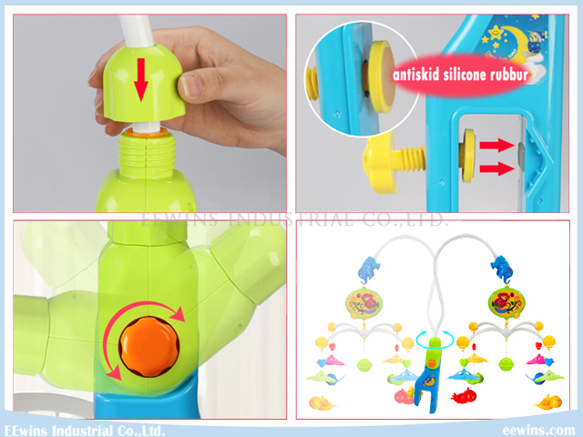 Electric Musical Cot Toys Baby Mobiles for Baby