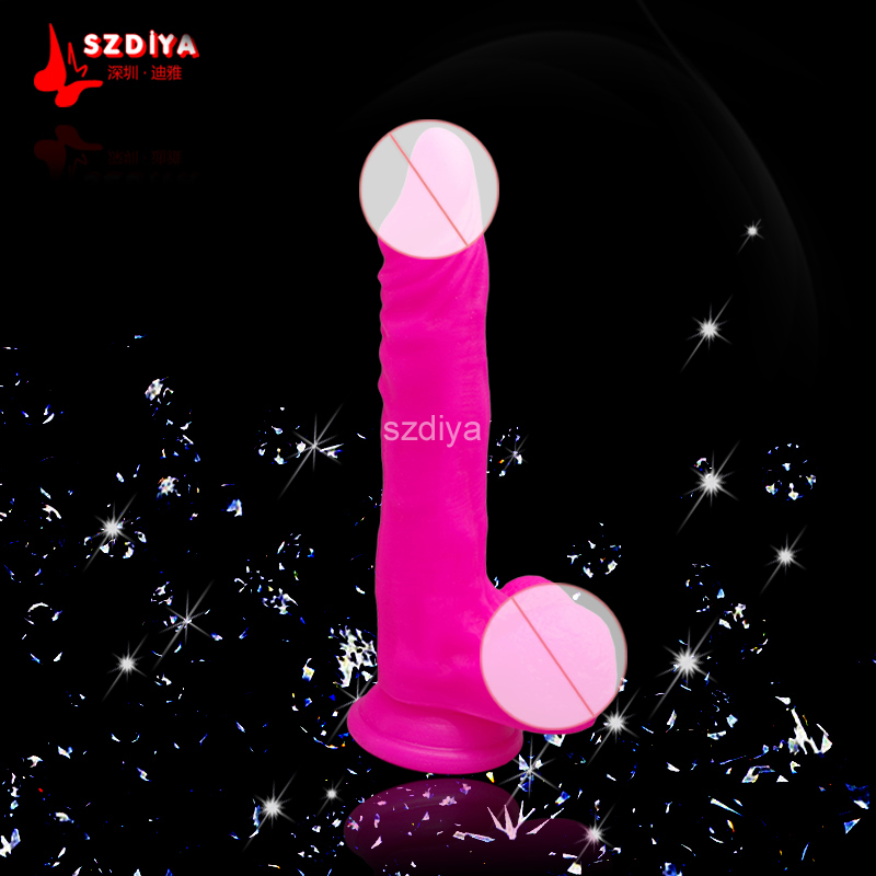 High Quality Silicone Rubber Sex Penis for Women (DYAST368)