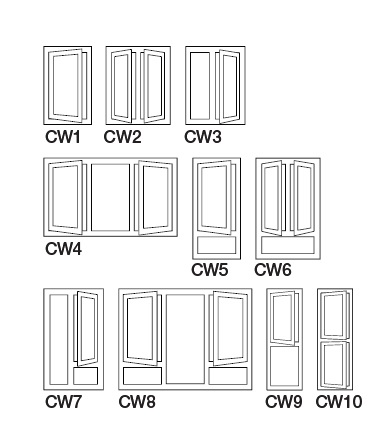 Heating Resistant French Type Aluminium Doors and Windows