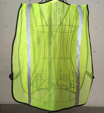 Reflective Safety Vest, Made of 100% Polyester Mesh Fabric