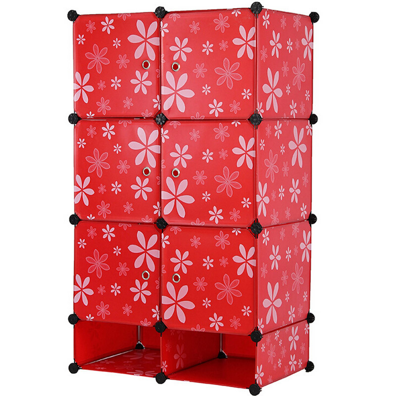 3 Colors Available Plastic DIY Storage Wardrobe Cabinets (ZH0011)