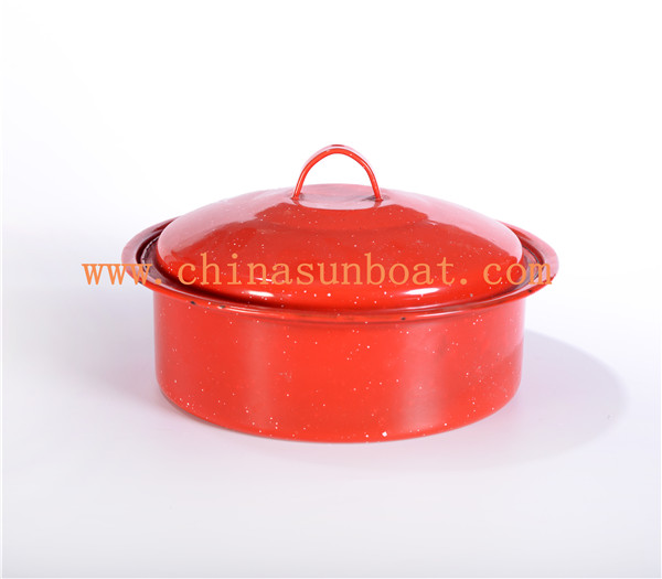 Sunboat 3qt Enamel Stock Pot Enamel Cookware/ Kitchenware/Cookware