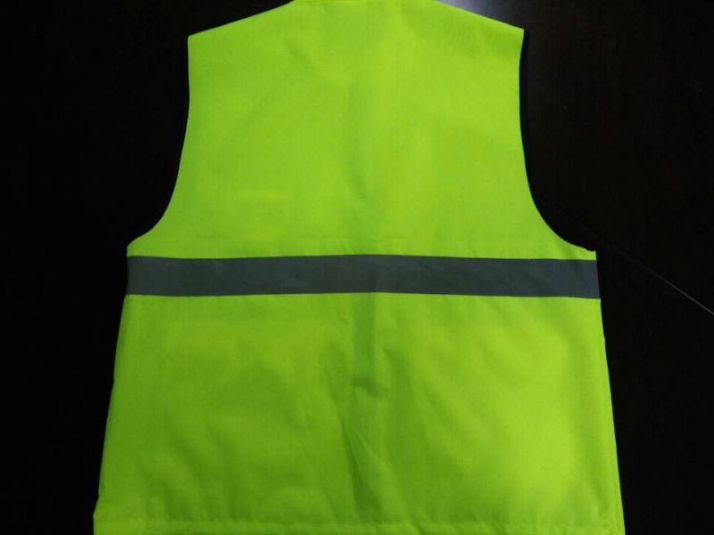 Safety Vest with 3 Pokets 300d Oxford