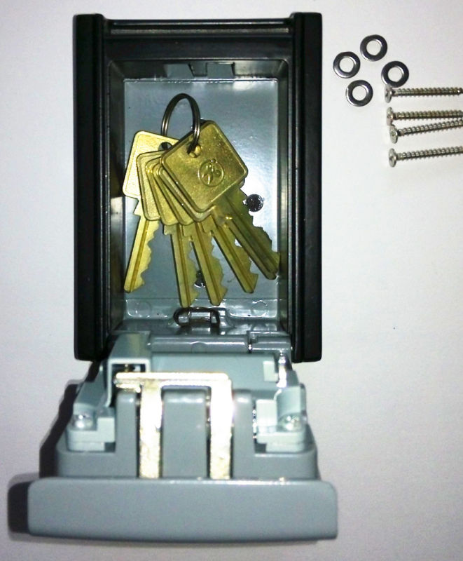 Key Safe Box, Combination Lock, 4-Digits Key Holder Box, Al-280