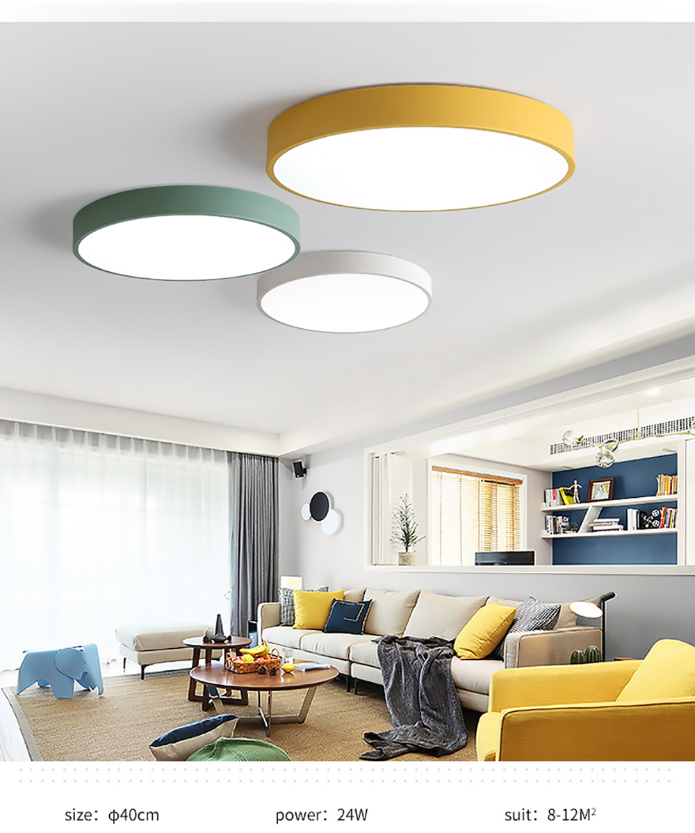 Frameless ceiling light