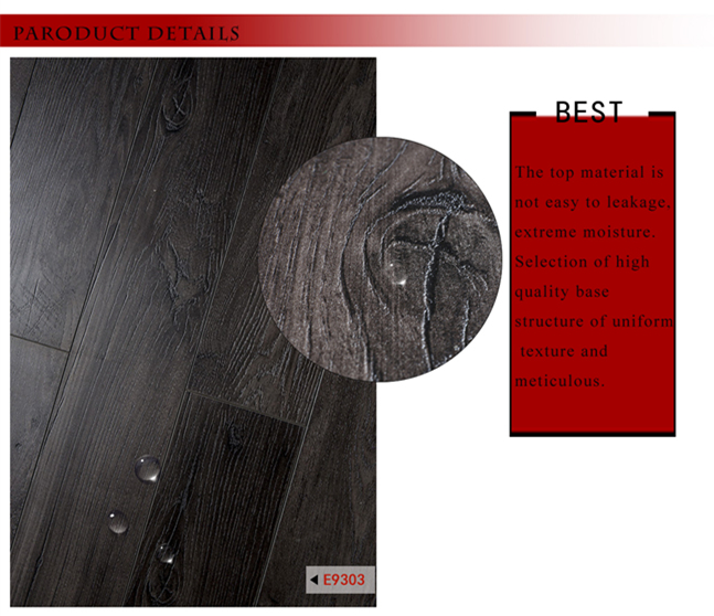 12mm Deep Embossed-in- Register Oak HDF Laminated Wooden Flooring