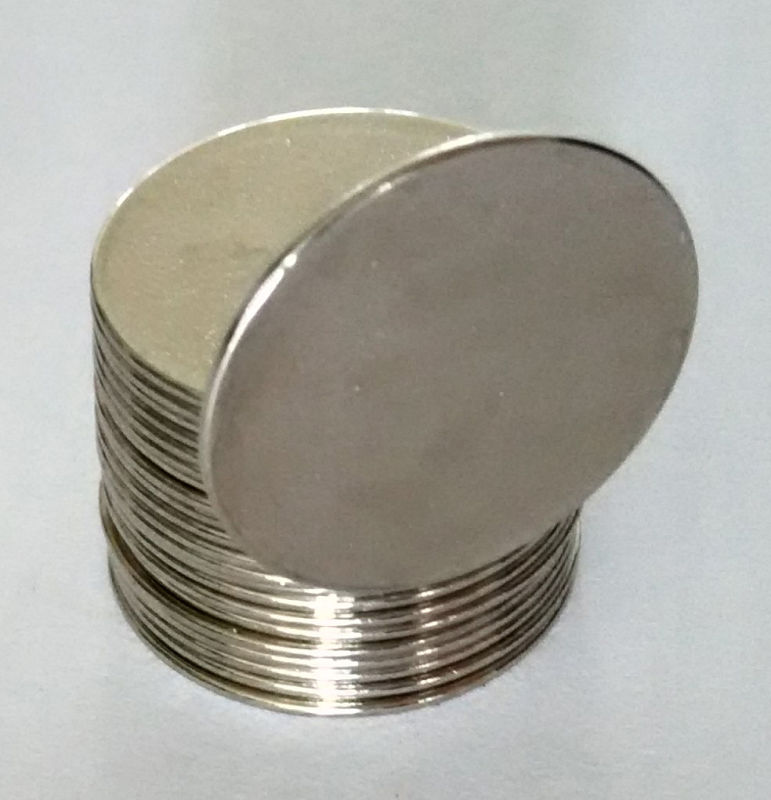 Rare Earth Nickel Coating Neodymium Button Magnet