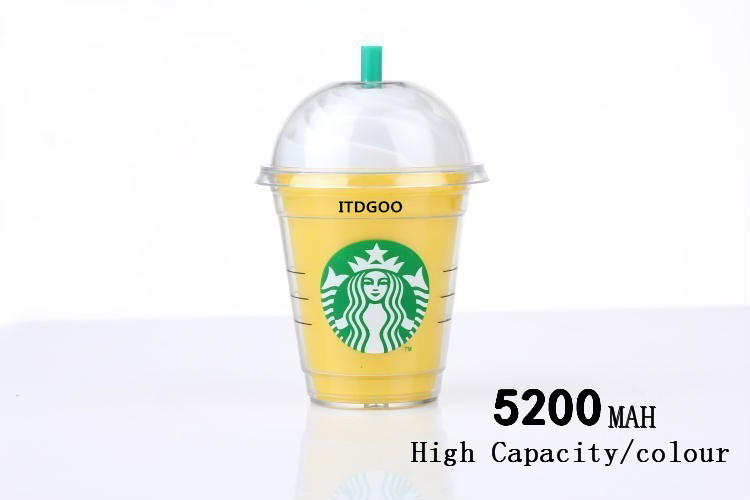 Creative 5200mAh Coffee Cup Power Bank Portable Back up Battery Mobile Charger