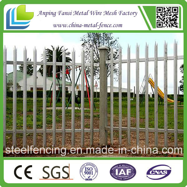 Anti- Crime Vandalism Steel Palisade Fencing