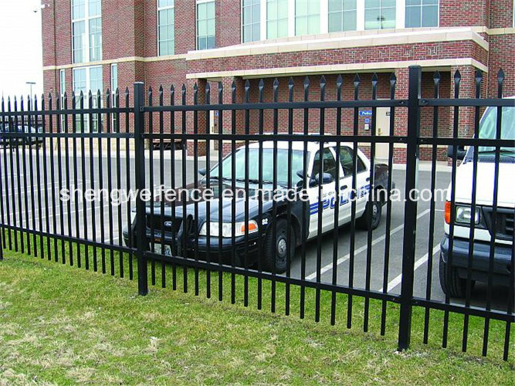 Black Ornamental Metal Garden Fence