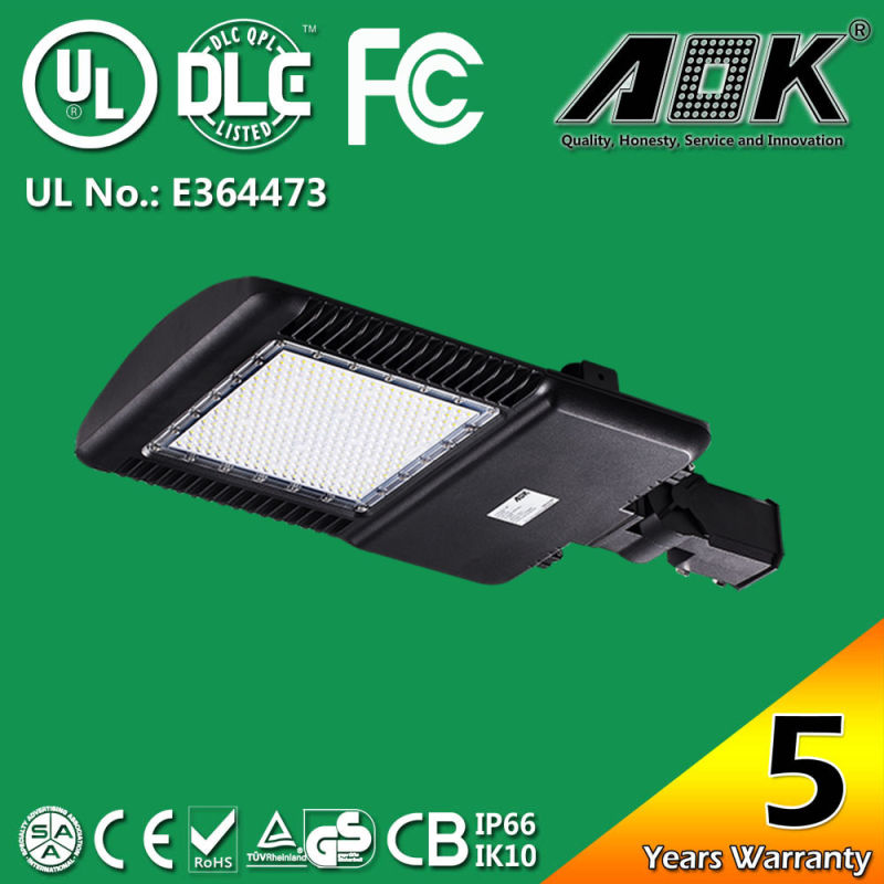 UL Dlc 265W LED Parking Lot Light for 1000W Shoebox Replacement