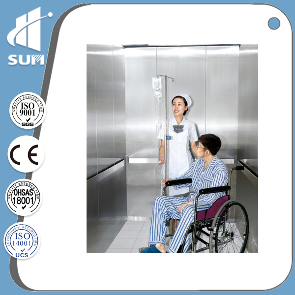 Ce Approved Speed 1.75m/S Hospital Elevator