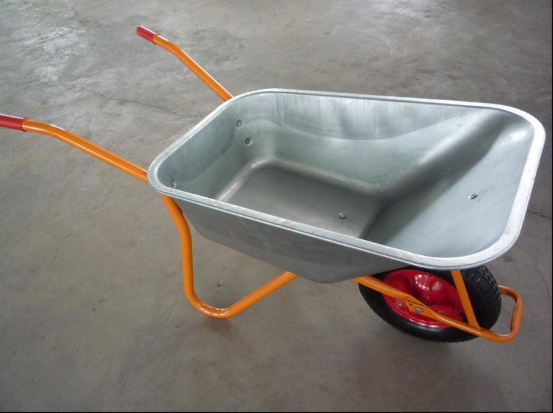 Yard Garden Trolley Hand Wheelbarrow with 16inch Rubber Wheel Wb6404h