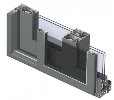 Passive Ventilation Thermal Break Aluminium Glass Windows