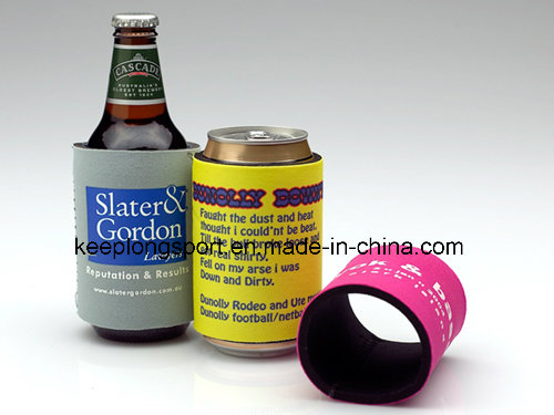 Silk Screen Printing Customized Neoprene Can Cooler, Can Holder, Beer Cooler