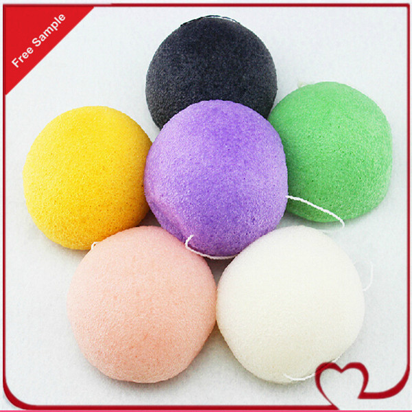 Cosmetics Facial Konjac Sponge with Box Package