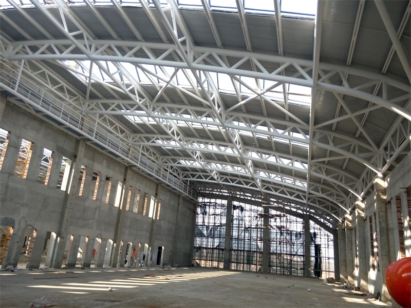 Al-Mg-Mn Panel Roof Steel Structure Truss for Gym