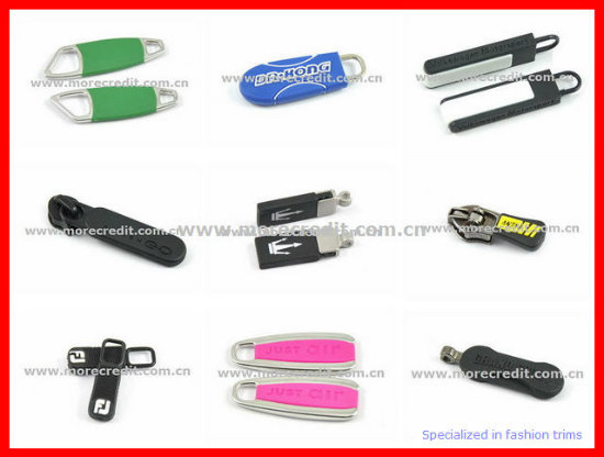 Custom Nylon with Rubber Zipper Puller for Bag