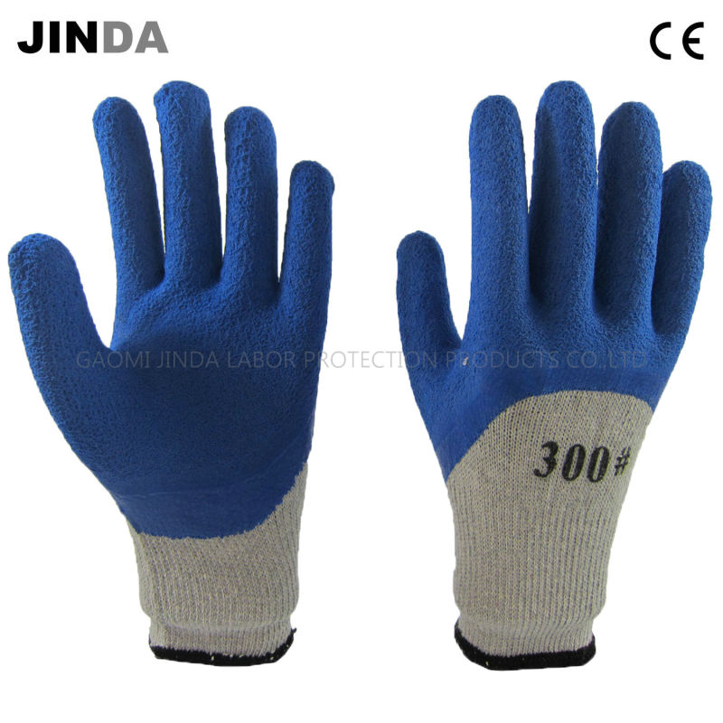 Latex Foam Coated Terry Yarn Liner Labor Protective Work Gloves (LH601)