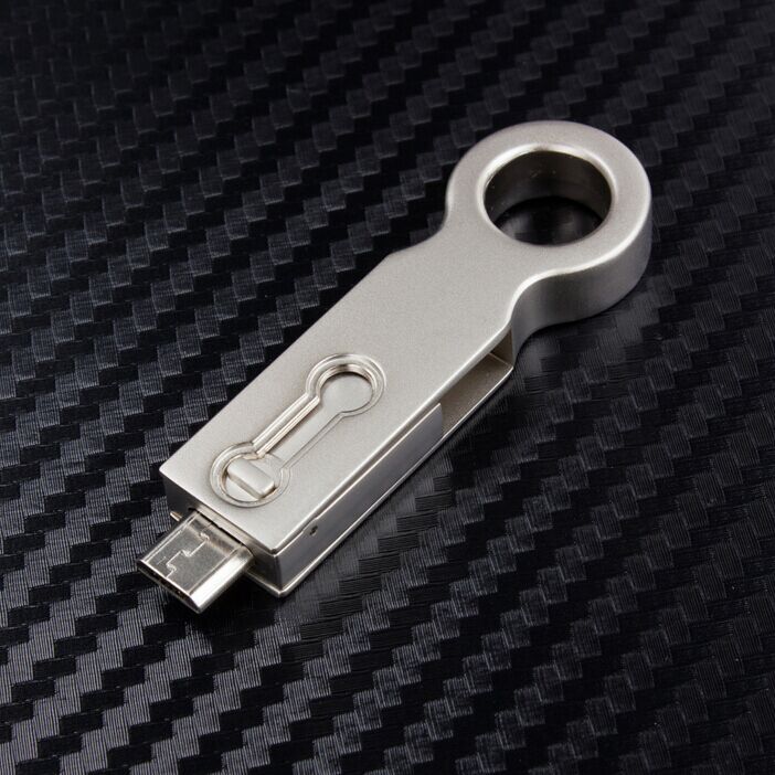 Golden and Silver OTG USB Flash Drive for Free Sample