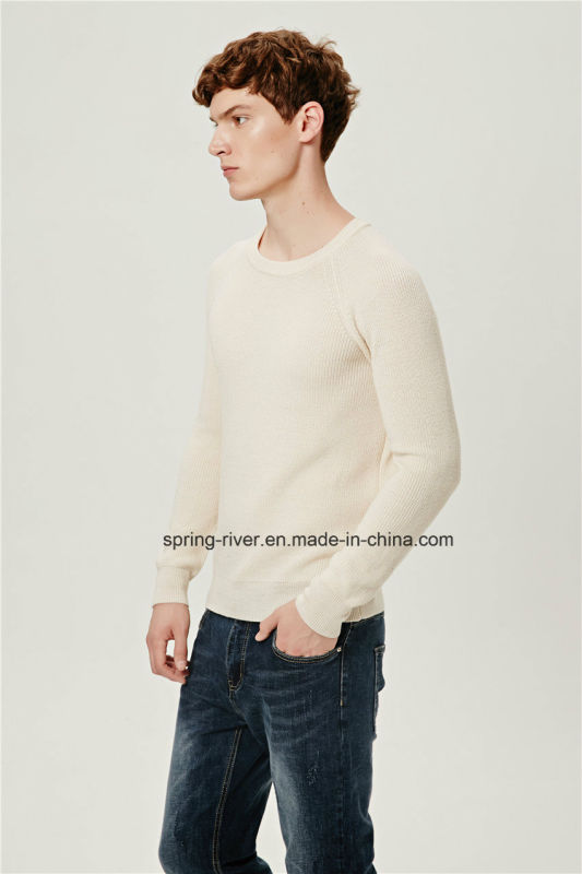 Half Fishmen Rib Acrylic Wool Fit Knit Men Sweater