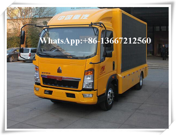 6 Wheels LED Advertising Truck LED Mobile Stage Truck