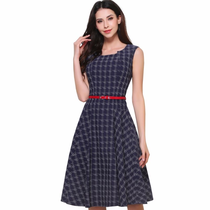 Ladies Office Dress Sleeveless Dresses