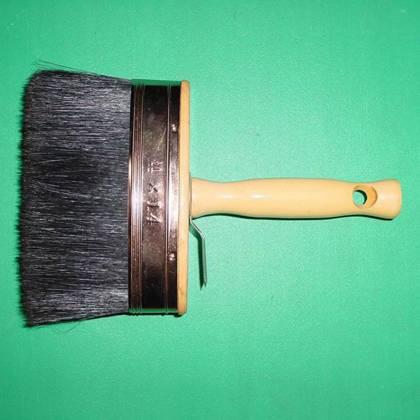 Black Bristle Ceiling Brush with Wooden Handle (THB-002)