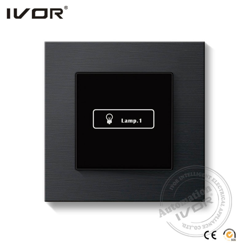 1 Gang Lighting Switch Touch Panel Aluminum Alloy Outline Frame (HR1000-AL-L1-B)