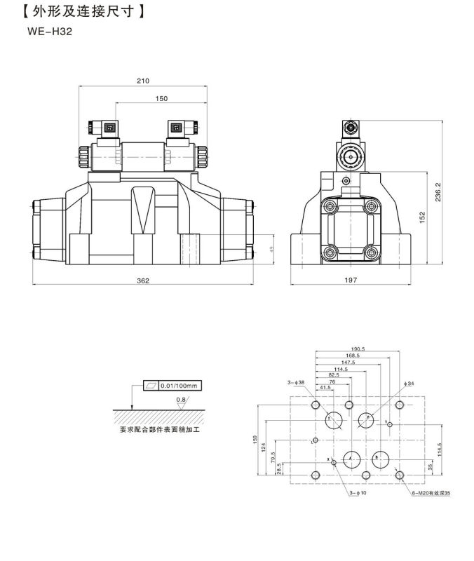 Double Solenoid Pilot Operated Directional Valve (4WEH32)