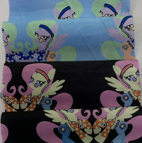 Lovely Design Printed Satin Garment/ Home Textile Fabric