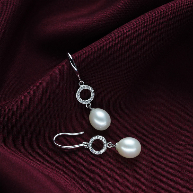 Long Style Natural Real Pearl Earring Jewelry