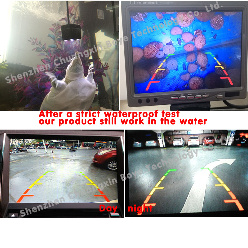Coms Night Vison Car Rear View Camera with 4 Bright LED Lights